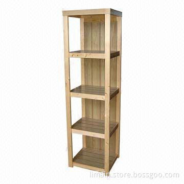 Shoe Rack, Available in Black Color and Can be Customized, Sized 19 1/4 x 15 3/4 x 55 7/8-inch